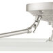 Oasis 3 Light 20 inch Brushed Nickel Semi-Flush Ceiling Light