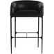 Osbourne 39 inch Black and Blackened Iron Bar Stool