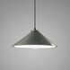 Radiance Collection LED 11.75 inch Pewter Green with Dark Bronze Pendant Ceiling Light