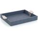 Leather II Gypsy Blue Tray