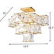 Cubic 5 Light 18.5 inch Calypso Gold Semi-Flush Ceiling Light