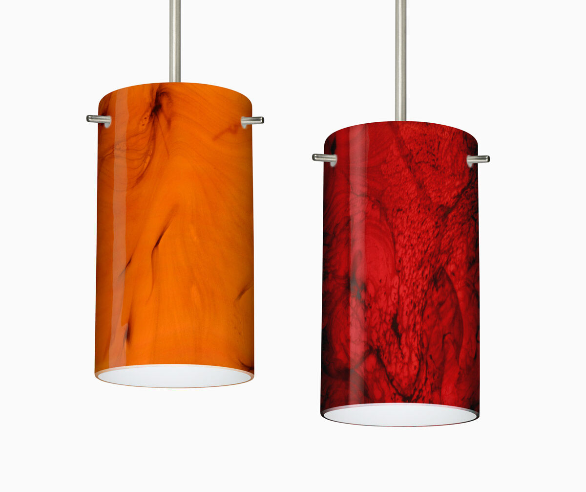 Stilo 7 1 Light Satin Nickel Stem Pendant Ceiling Light