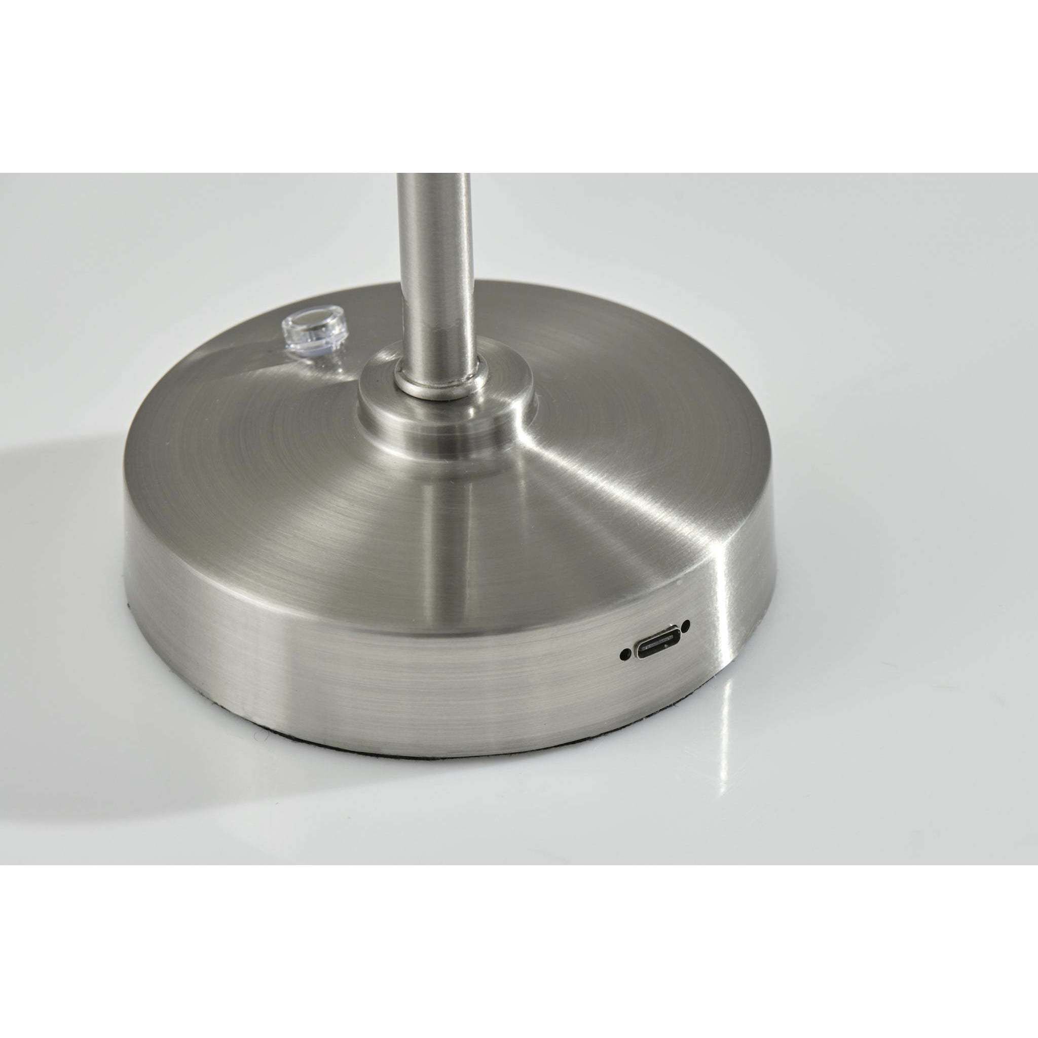 Ritchie 16 inch 2.00 watt Brushed Steel LED Cordless Table Lamp Portable Light