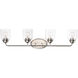 Acadia 4 Light 35 inch Satin Nickel Vanity Light Wall Light