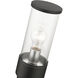 Atlantic 1 Light 11.5 inch Textured Black with Antique Silver Finish Accents Outdoor Medium Post Top Lantern
