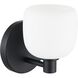 Valentina 1 Light 6.25 inch Matte Black Vanity Light Wall Light