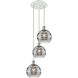 Ballston Rochester 3 Light 14.5 inch White Polished Chrome Cord Hung Multi Pendant Ceiling Light