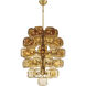 Perriand 40 Light 30 inch Unlacquered Brass Chandelier Ceiling Light