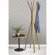 Toby 68 inch Plywood with Natural Oak Wood Veneer Coat Rack
