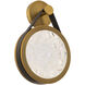 Clare LED 3.75 inch Warm Brown and Aged Brass ADA Wall Sconce Wall Light