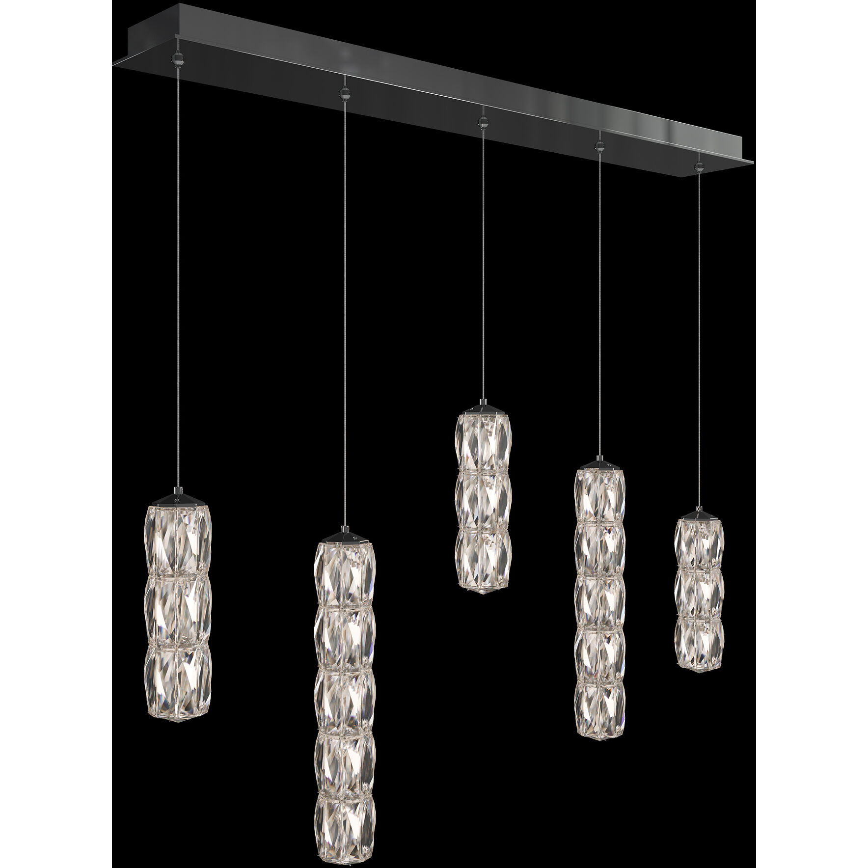 Signature Verve LED Polished Stainless Steel Multi-Light Pendant Ceiling Light