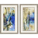 Abstract Blue and Brown and Purple Framed Art