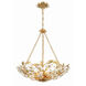 Marselle 6 Light 24 inch Antique Gold Chandelier Ceiling Light
