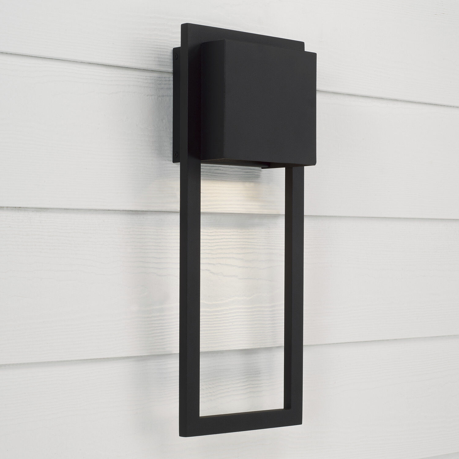 Nate 1 Light 20 inch Black Outdoor Wall Lantern