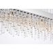 Dallas 24 Light 42 inch Chrome Linear Chandelier Ceiling Light