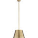 Lilly 1 Light 18 inch Rubbed Brass Pendant Ceiling Light