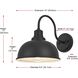 Aron 1 Light 11 inch Black Outdoor Wall Sconce