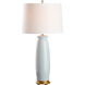 Melanie 21.5 inch 100.00 watt Blue and Gold Table Lamp Portable Light