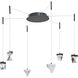 Atlas LED 12.2 inch Matte Black Pendant Ceiling Light