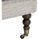 Chatsworth Boucle and Walnut and Brass Accent Chair