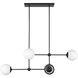 Alora Mood Fiore 4 Light 16.63 inch Matte Black Chandelier Ceiling Light