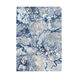 Aberdine 90 X 62 inch Bright Blue/Navy/Medium Gray/Pale Blue/Cream/Black Rugs in 5 x 8, Rectangle