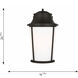 Portola 1 Light 24.13 inch Textured Black Outdoor Wall Lantern, Extra Large