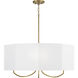 Adrian 4 Light 29.5 inch Aged Brass Chandelier Ceiling Light