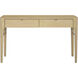 Anello 48 X 14 inch Top: Brown; Base: Brown/Metallic - Brass Console Table