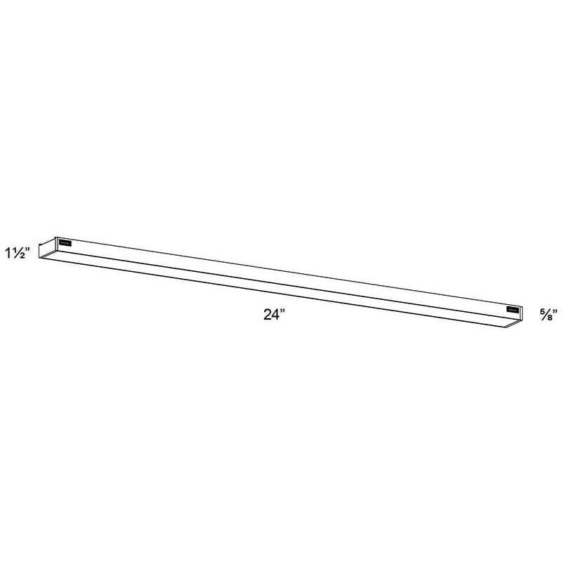 Smart Linear LED 24 inch White Linear Ceiling Light, Under Cabinet Kit