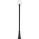 Laurent 1 Light 109.75 inch Black Outdoor Post Mounted Fixture
