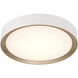 Malaga LED 15.75 inch Matte White and White Flush Mount Ceiling Light