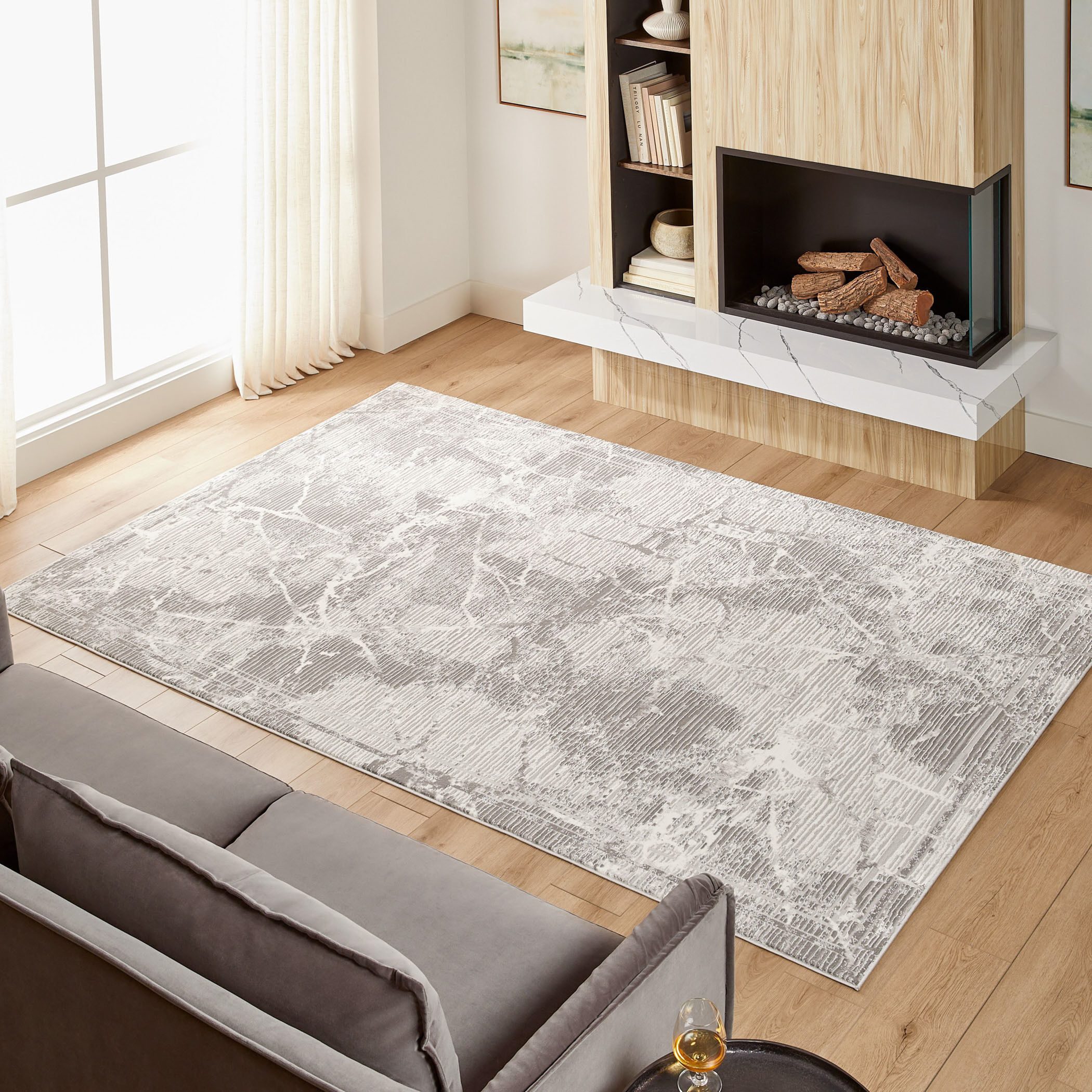 Greta 158 X 118 inch Silver Rug in 10 x 13