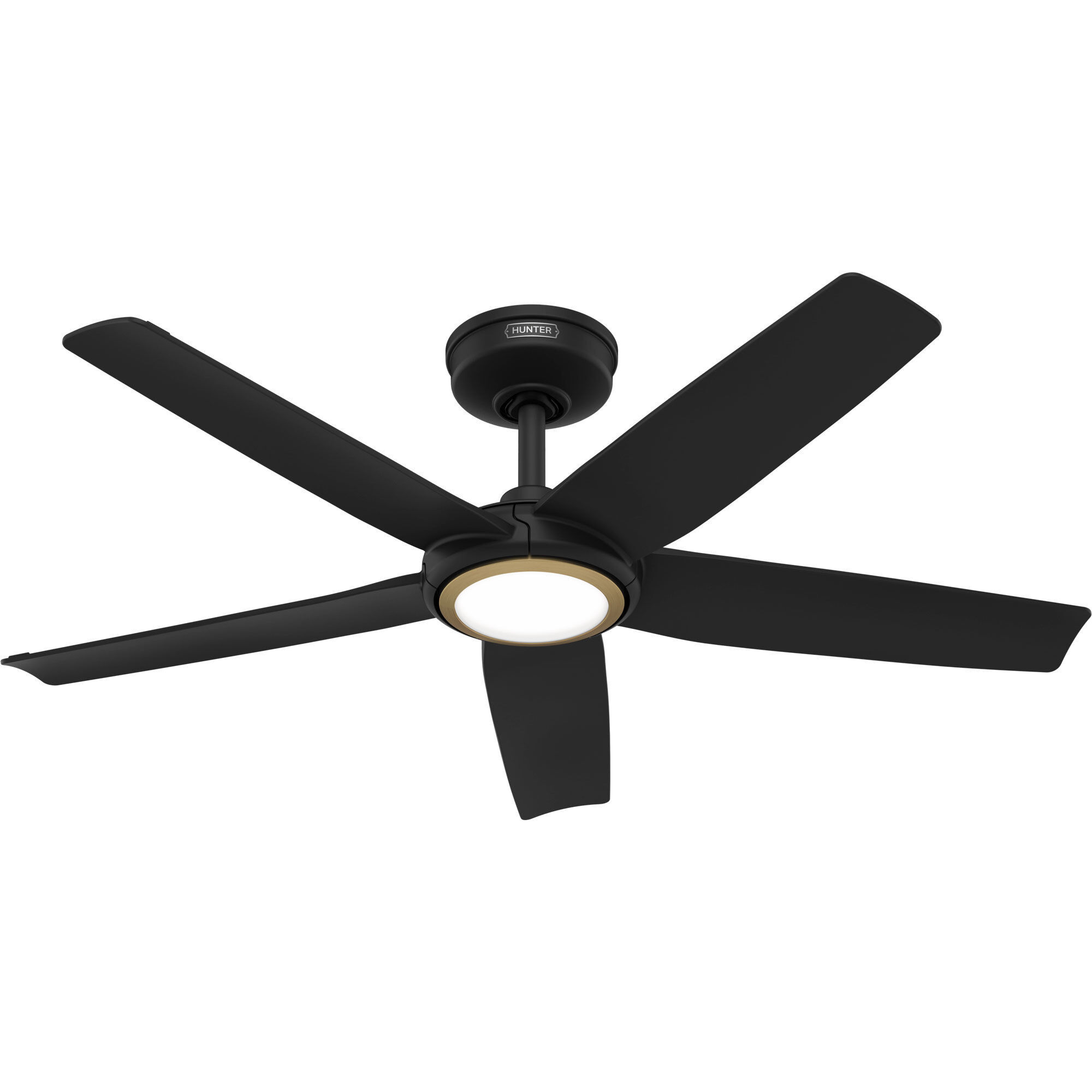 Zentech 44 inch Matte Black Outdoor Ceiling Fan