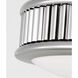 Paloma Contreras Ritz 5 inch Polished Nickel Flush Mount Ceiling Light