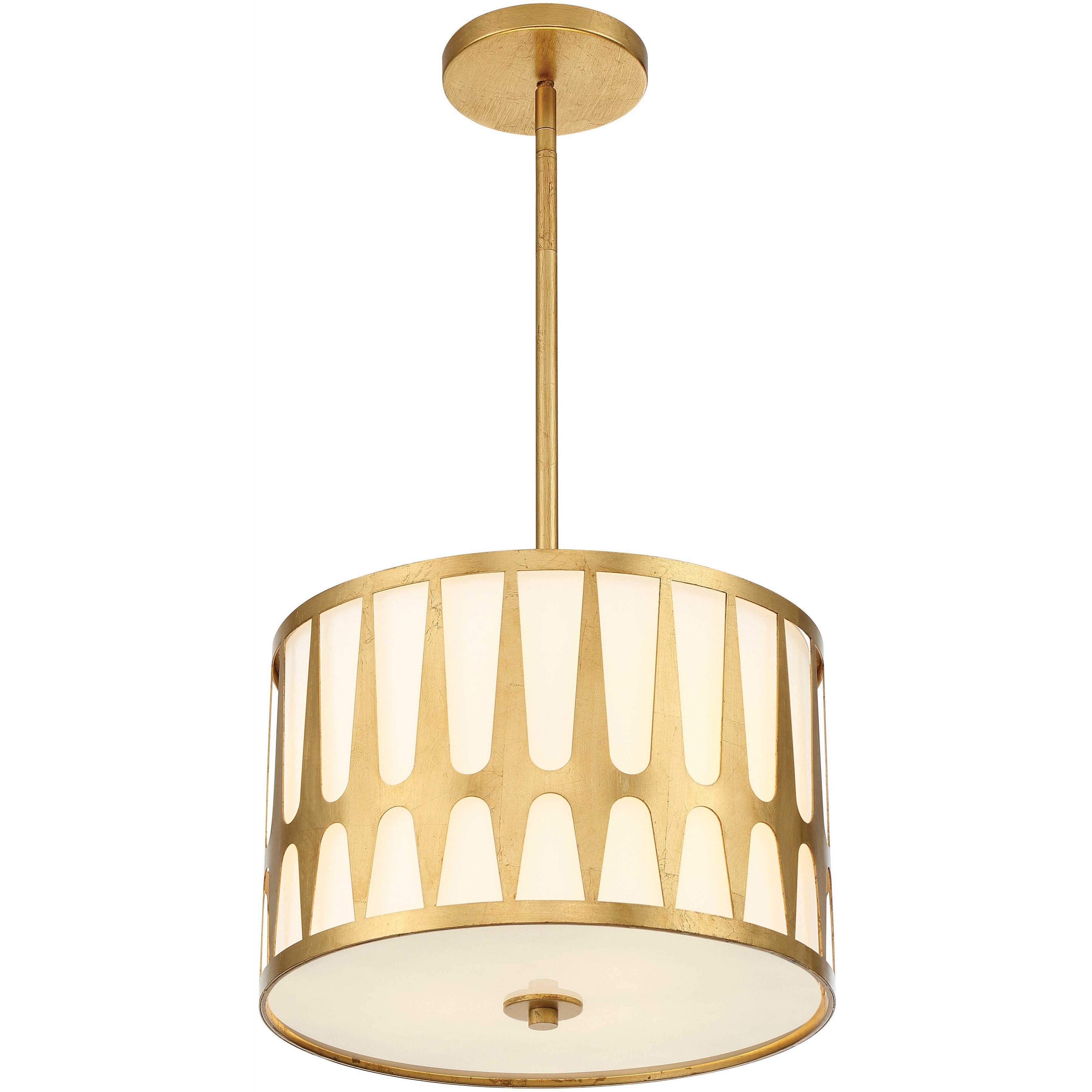 Royston Pendant Ceiling Light in Antique Gold