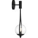 Encino 1 Light 8 inch Matte Black Wall Sconce Wall Light