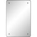 Aine 36 X 24 inch Matte Black Wall Mirror