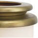 Carrington 17.72 inch Vintage Brass Hurricane Portable Light, Small