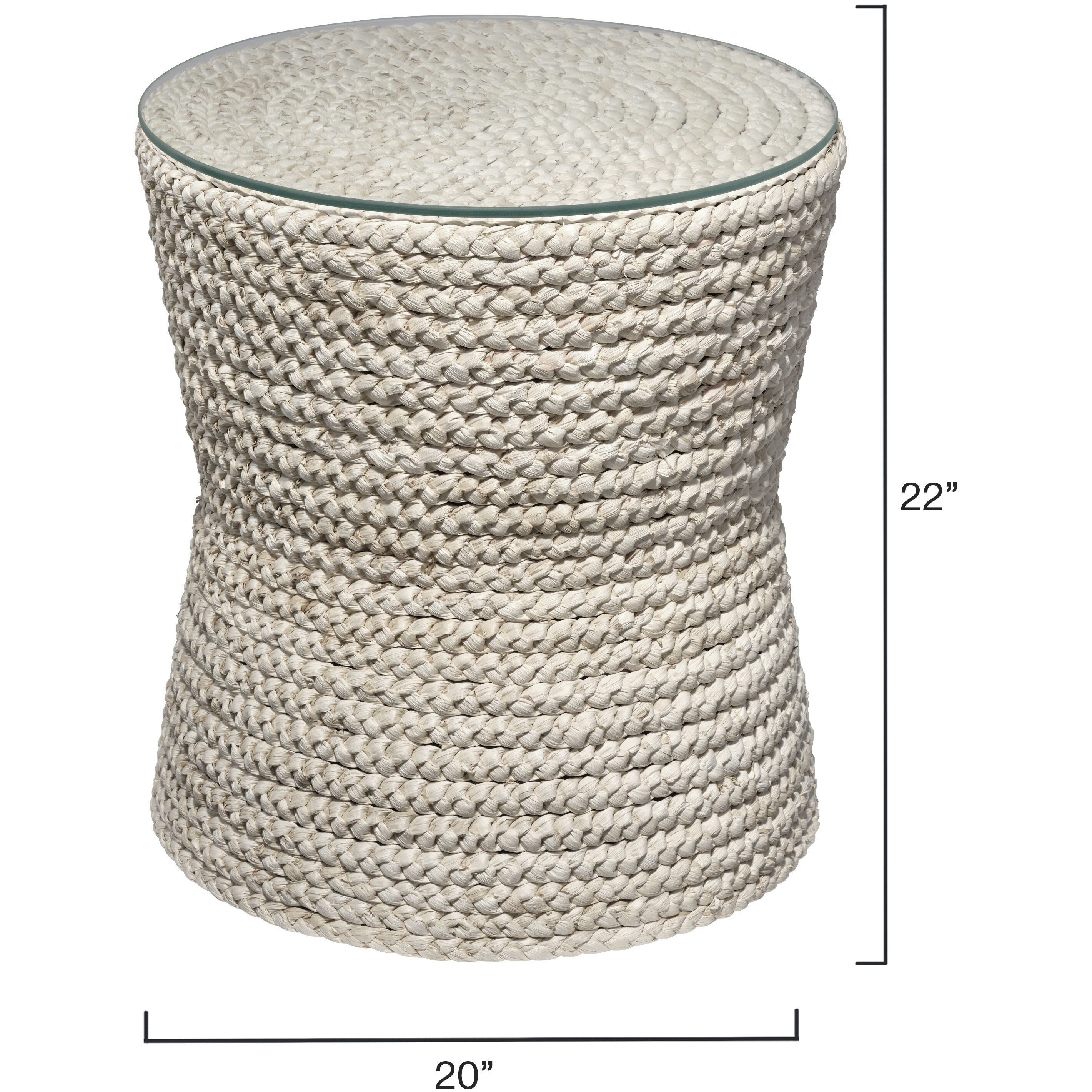 Grain 22 X 20 inch Natural Cornhusk Side Table