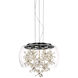 Destiny 8 Light 15.7 inch Matte Black Pendant Ceiling Light