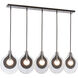 Art & Alchemy Veneto 5 Light 53.4 inch Oil Rubbed Bronze Linear Pendant Ceiling Light