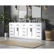Alden 84 X 35 inch White Bathroom Vanity Cabinet