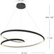 Ampersand Pendant Ceiling Light in White