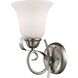 Brighton 1 Light 8 inch Brushed Nickel Vanity Light Wall Light