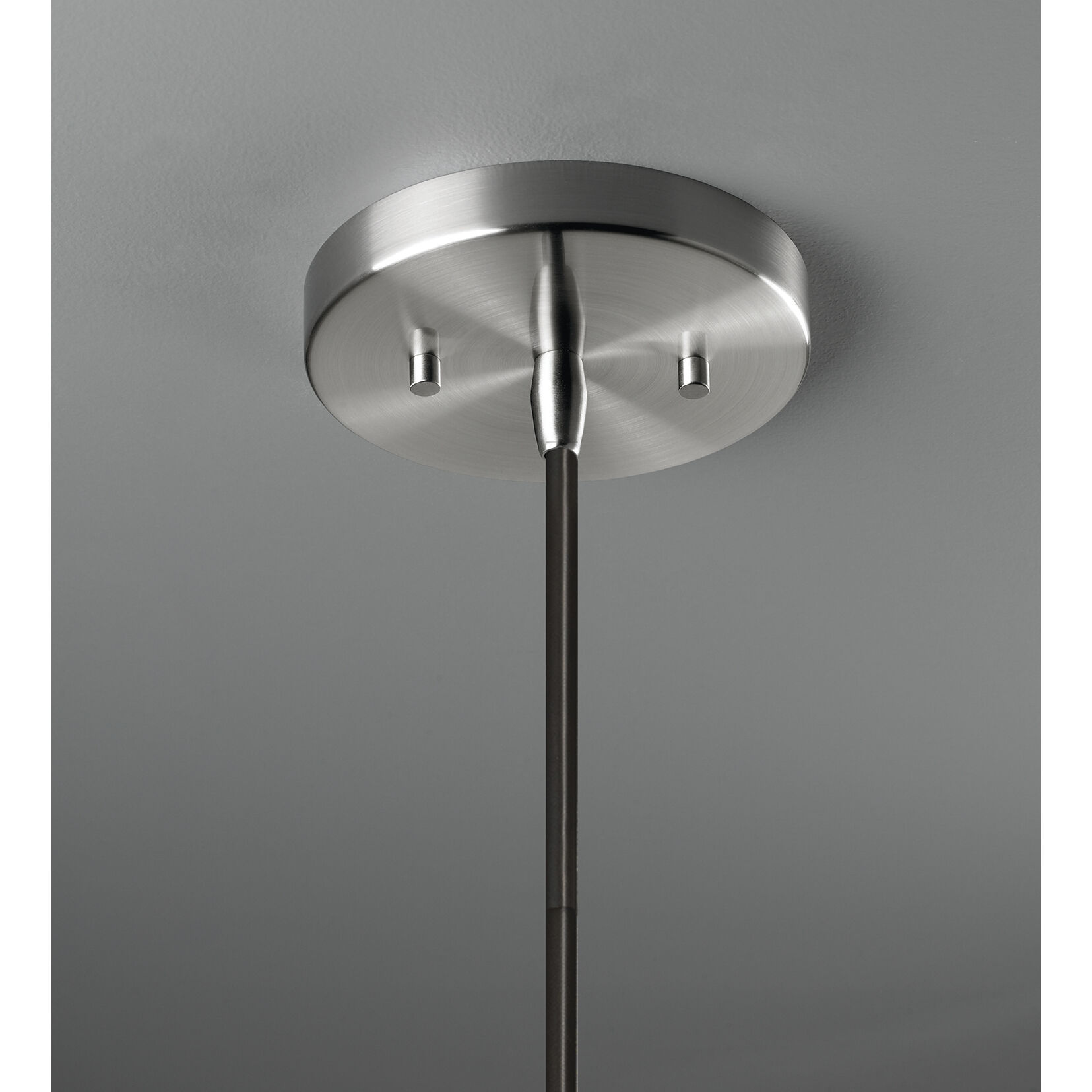 Radiance Collection LED 11.75 inch Pewter Green with Brushed Nickel Pendant Ceiling Light