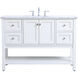 Metropolis 48 X 22 X 34 inch White Vanity Sink Set