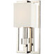Dixon Sconce Wall Light in Polished Nickel