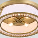 Gorham 4 Light 22 inch Brushed Brass Flush Mount Ceiling Light