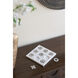 Anita Gray and White Tic-Tac-Toe Set